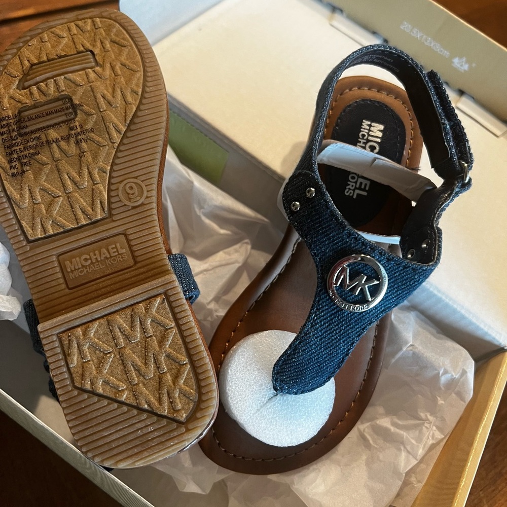 Michael Kors toddler denim sandals